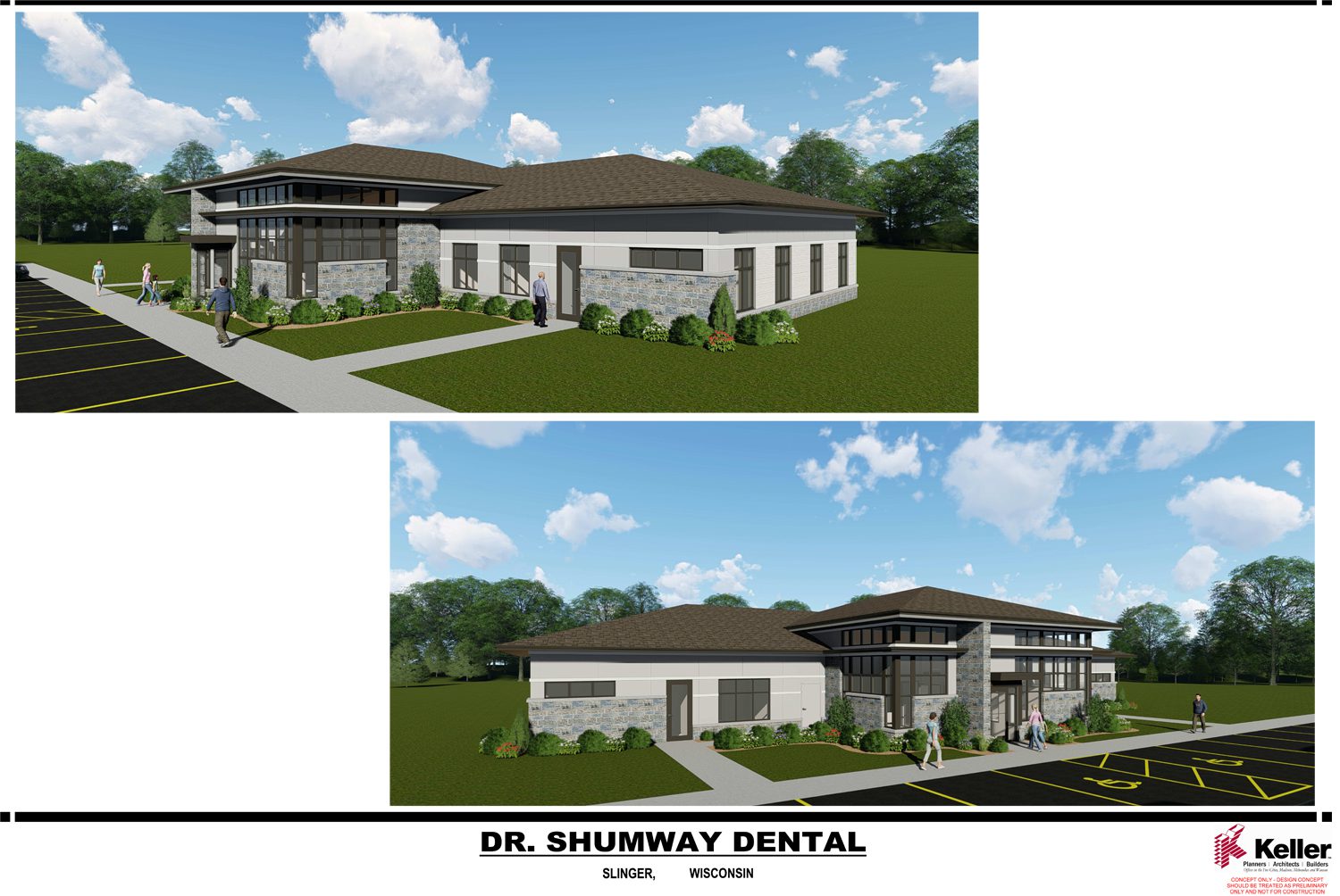 Rendering 1 - Keller, Inc. to Build for Shumway Family Dental