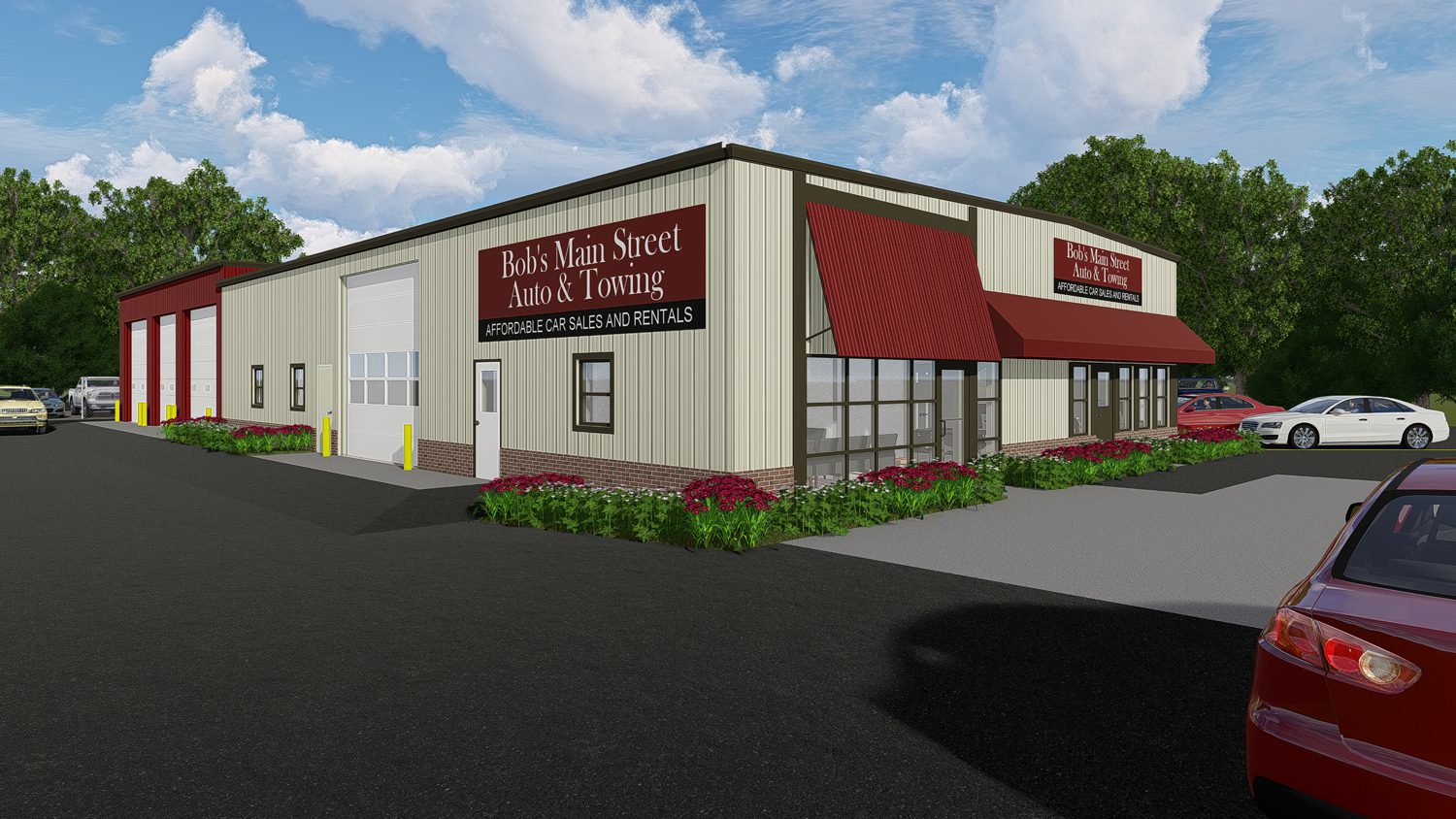 Rendering - Keller, Inc. to Build for Bob’s Auto Main Street