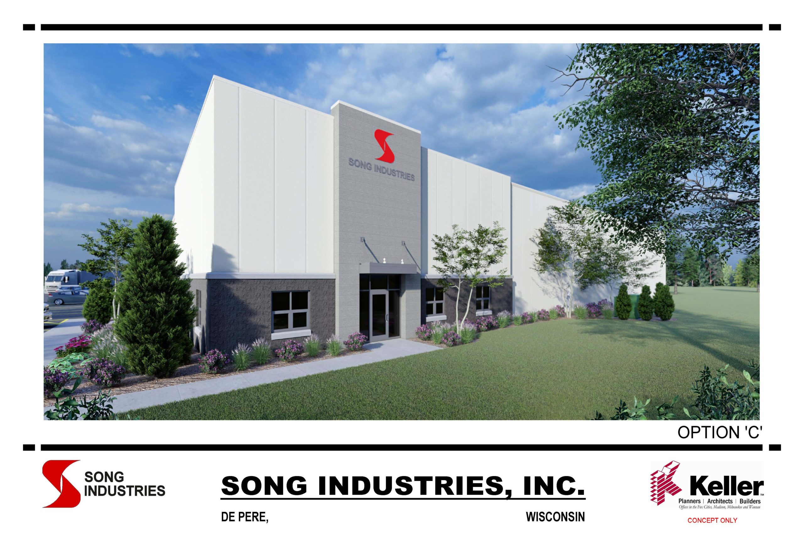 R2.5 RENDERING 11x17 OPTION C R7 scaled - Keller, Inc. to Build for Song Industries