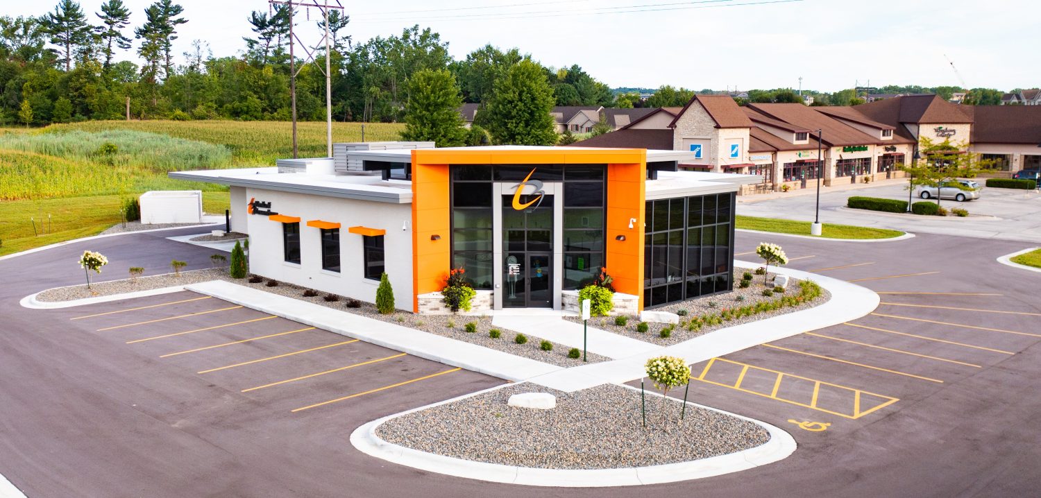 1 Front Entrance scaled - Keller, Inc. Recognized for Excellence in Construction - Bank of Luxemburg
